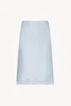 The Row Irene Blue Lingerie Skirt In Azul