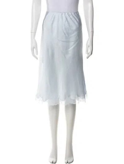 Pre-owned The Row 'irene' Knee-length Skirt W/ Tags In Blue