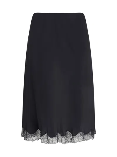 The Row Irene Midi Silk Skirt