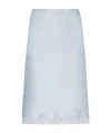The Row Irene Blue Lingerie Skirt In Glacier Blue