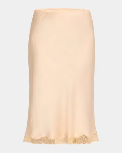 THE ROW IRENE SILK SLIP SKIRT