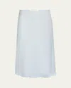 The Row Irene Blue Lingerie Skirt In Glacier