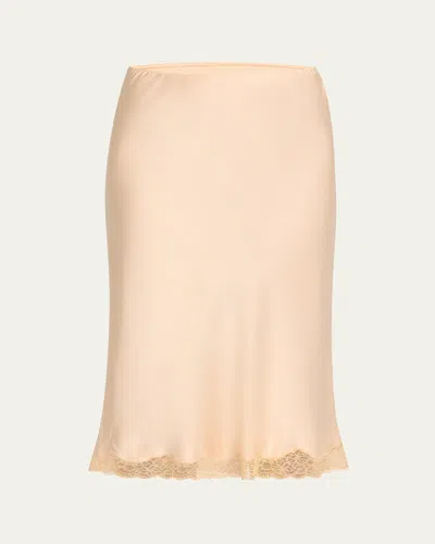 THE ROW IRENE SILK SLIP SKIRT