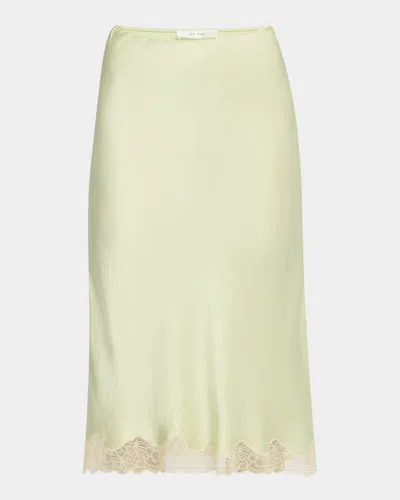 THE ROW IRENE SILK SLIP SKIRT