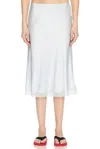 The Row Irene Blue Lingerie Skirt In Glacier