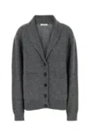The Row Grey Silk Blend Irona Cardigan