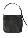 The Row Isa Buckle-fastening Leather Shoulder Bag In Black