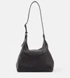 The Row Isa Leather Shoulder Bag In Black