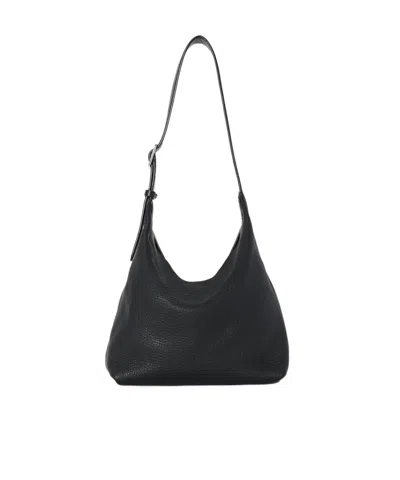 The Row Isa Shoulder Bag In Black