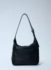 The Row Isa Shoulder Bag In Black