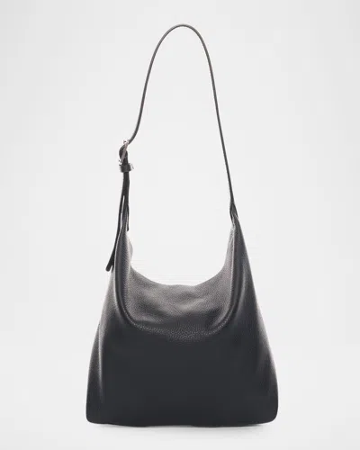 The Row Isa Shoulder Bag In Deerskin Leather In Blue