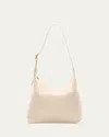 The Row Isa Shoulder Bag In Deerskin Leather In White