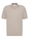 The Row Isao Cashmere Knit Polo Shirt In Brown