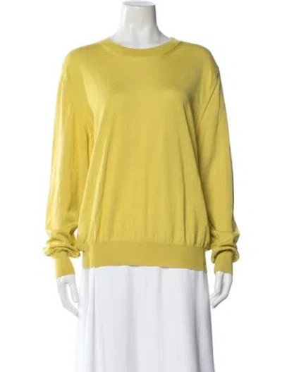 Pre-owned The Row Islington Sweater Cashmere Sweater In Yellow