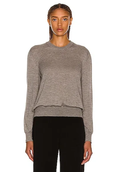 The Row Islington Sweater In Medium Grey