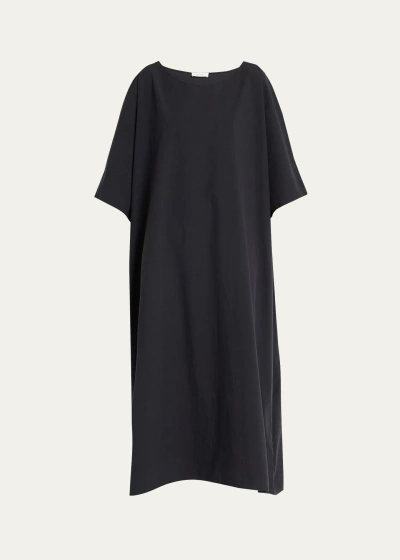 The Row Isora Oversize Maxi Dress In Black