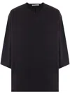 The Row Issi Short-sleeve Oversized Top In Black