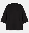 The Row Issi Cotton Top In Schwarz