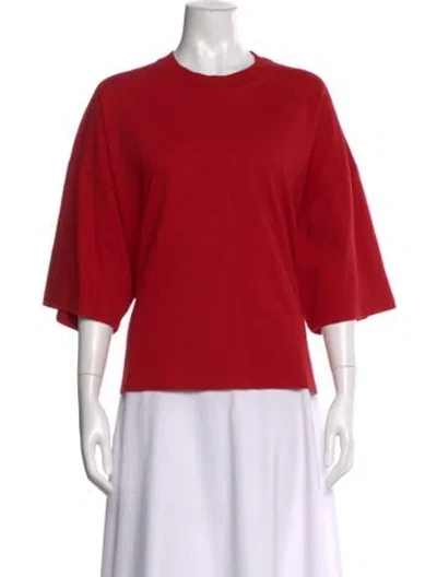 Pre-owned The Row Issi Crew Neck T-shirt In Red