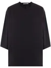 The Row Issi Short-sleeve Oversized Top In Black