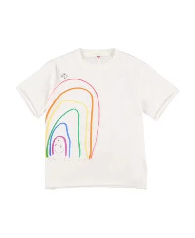The Row Kids' Item O-neck Short-sleeved T-shirt In White