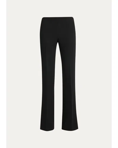 The Row Itolo Low-rise Bootcut-leg Tailored Pants In Black