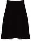 The Row Ivaanka Midi Skirt In Brown