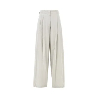 The Row 'iven' Silk And Nylon Pants In Gray
