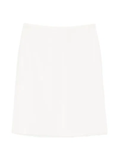 The Row Ivera Elasticated-waistband Midi Skirt In White