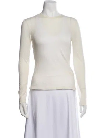 Pre-owned The Row 'iverness' Cashmere Sweater W/ Tags In White