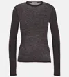The Row Iverness Cashmere Top In Dark Brown