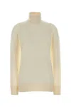 The Row Ivory Cashmere Lizzy Sweater In Neutral
