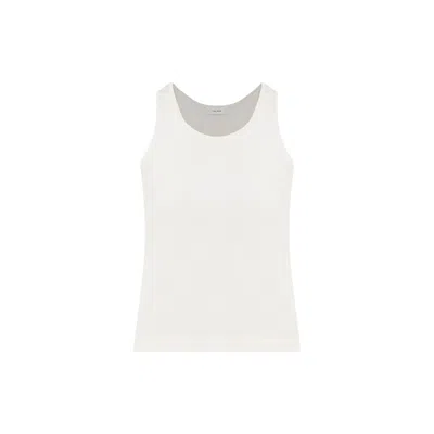 The Row Ivory Cotton Formosa Tank Top In White