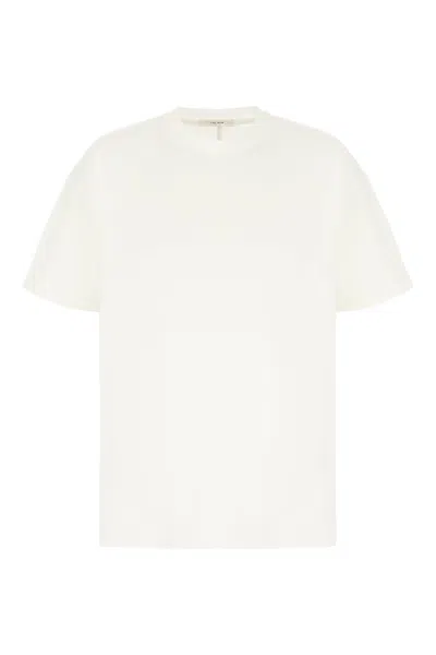 The Row Ivory Cotton Oversize T-shirt In White
