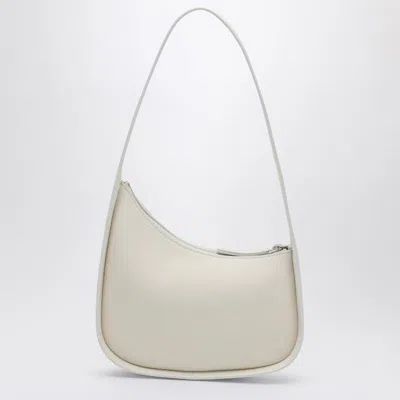 The Row Half Moon Shoulder Bag In Smooth Calfskin In White
