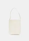 The Row N/s Park Small Textured-leather Tote In Ivory