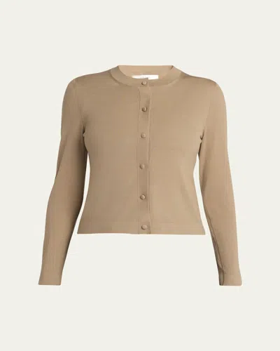 The Row Iyona Wool Cardigan In Camel