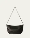 The Row Izzy East-west Crossbody Bag In Nappa Leather In Black