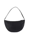 The Row Izzy Small Crescent Shoulder Bag In Leather In Black