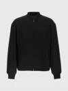 The Row Wool Fenn Bomber Jacket With Ribbed Cuffs And Hem In Black