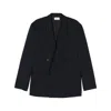 The Row Donnes Double-breasted Wool Blazer In Blue