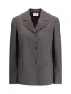 The Row Faelan Button-fastening Jacket In Brown