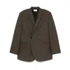 The Row Long-sleeved Suit Coat In Brown
