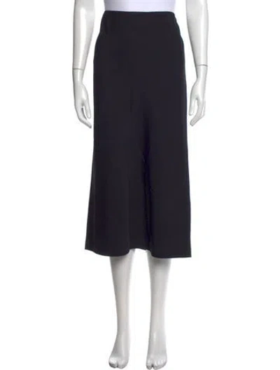 Pre-owned The Row Jacson Skirt Midi Length Skirt In Blue