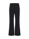 The Row Flared High Waistband Trousers In Black