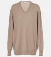 The Row Jairo Cashmere Sweater In Beige