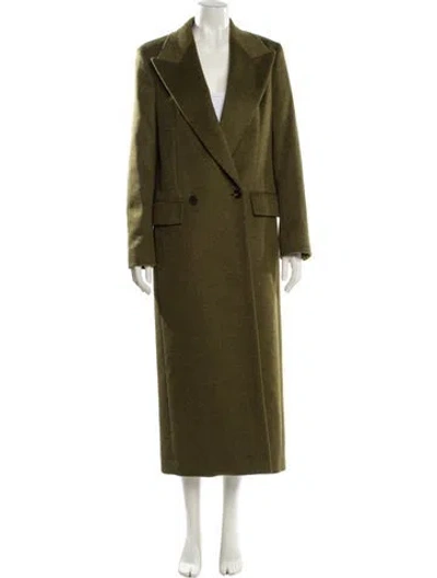 Pre-owned The Row Jaka Virgin Wool Fur Coat In Green