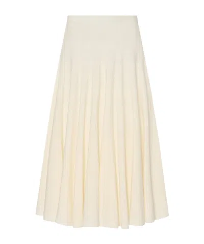 THE ROW JALIAH COTTON AND LINEN BLENDED SKIRT