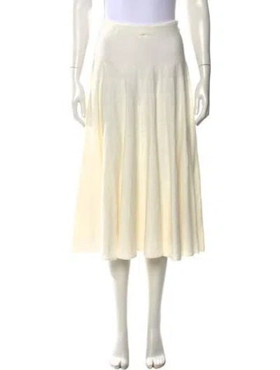 Pre-owned The Row Jaliah Skirt Skirt In Neutral