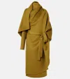 The Row Jan Long Cashmere Coat In Green